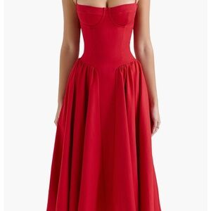 House of CB Elegant Red Evening Dress